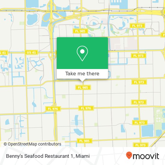 Benny's Seafood Restaurant 1 map