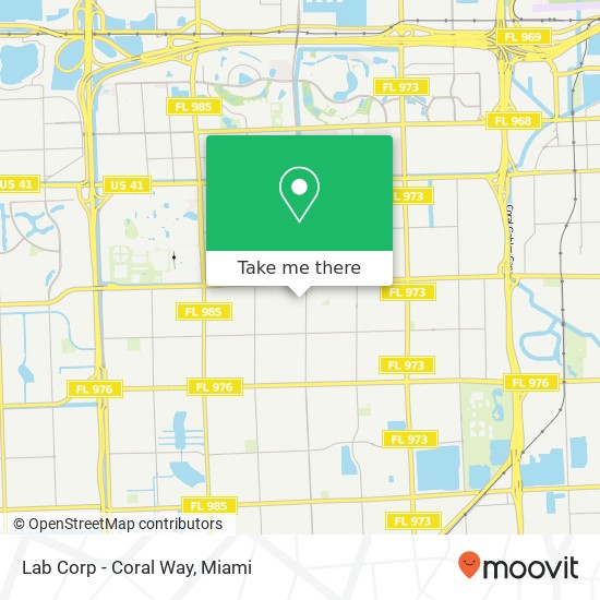 Mapa de Lab Corp - Coral Way