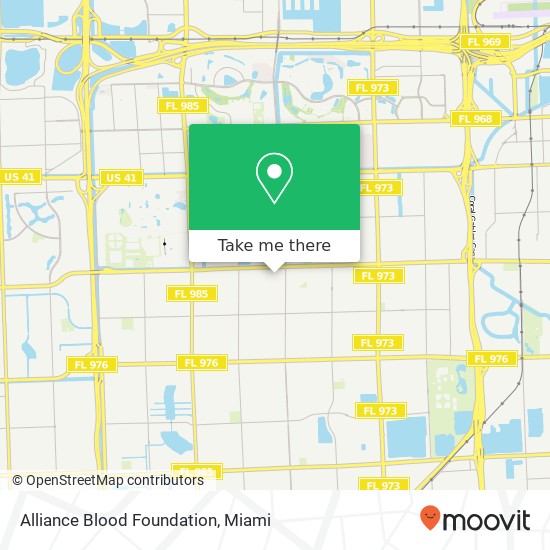 Mapa de Alliance Blood Foundation