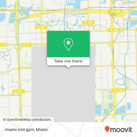 miami iron gym map