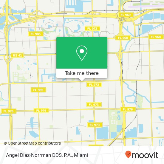 Angel Diaz-Norrman DDS, P.A. map