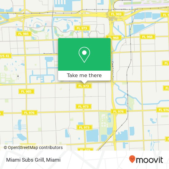 Mapa de Miami Subs Grill