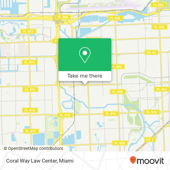 Coral Way Law Center map