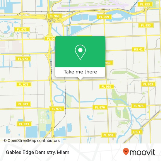 Gables Edge Dentistry map