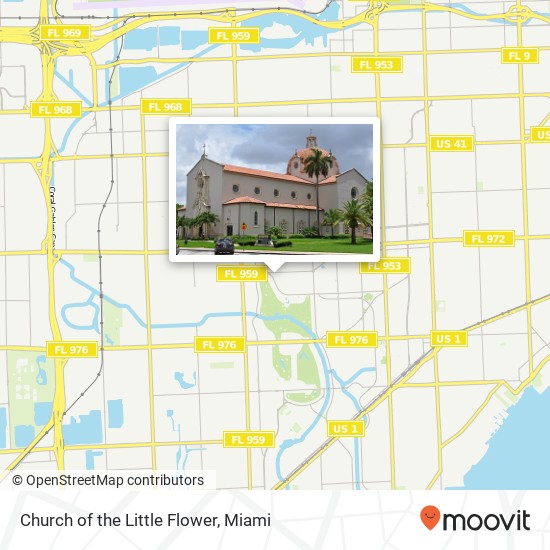 Church of the Little Flower map
