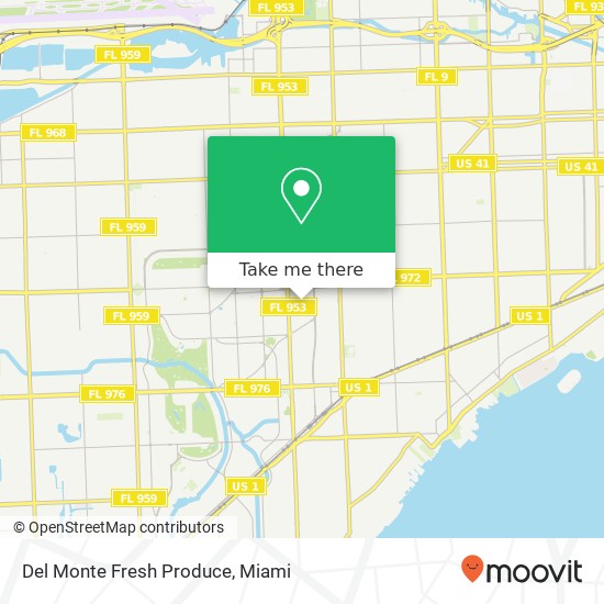 Del Monte Fresh Produce map