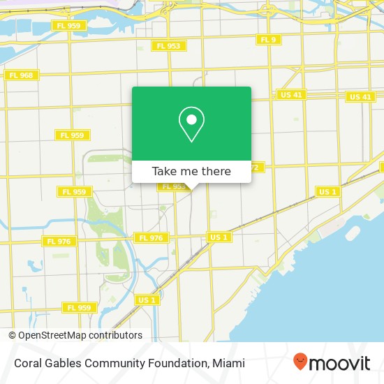 Coral Gables Community Foundation map