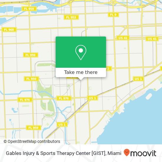 Gables Injury & Sports Therapy Center [GIST] map