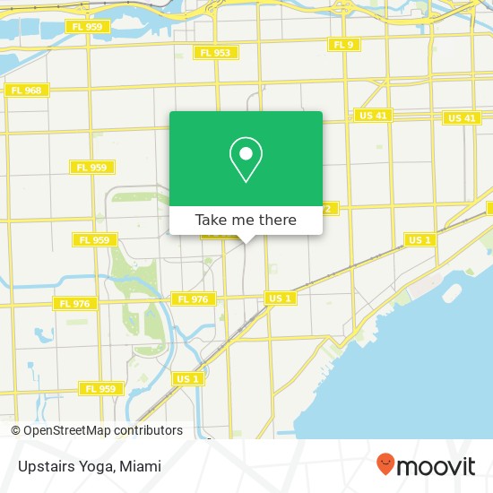 Upstairs Yoga map