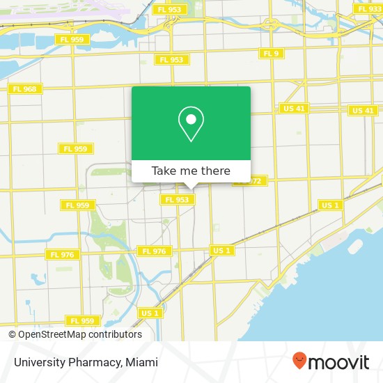 University Pharmacy map