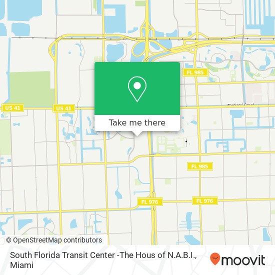 Mapa de South Florida Transit Center -The Hous of N.A.B.I.