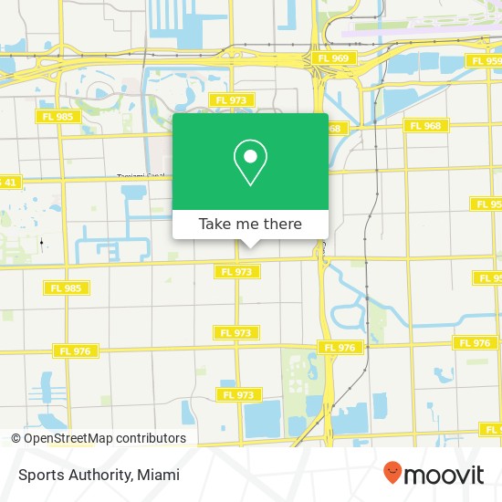 Sports Authority map