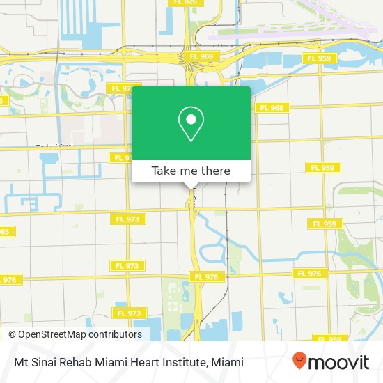 Mapa de Mt Sinai Rehab Miami Heart Institute