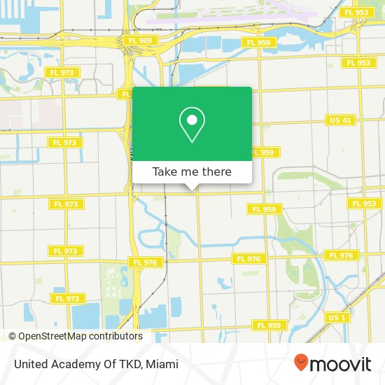 Mapa de United Academy Of TKD