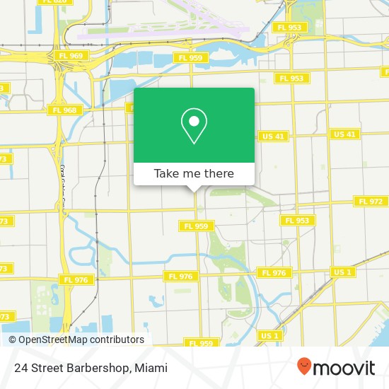 24 Street Barbershop map
