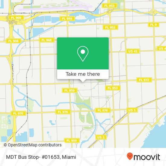 MDT Bus Stop- #01653 map