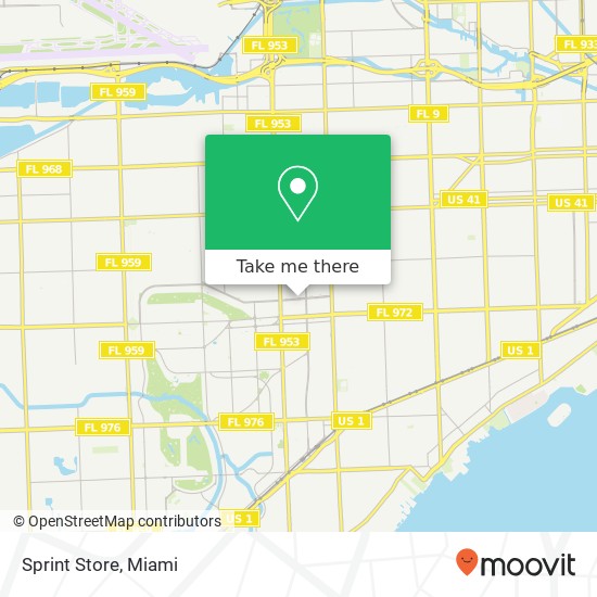 Sprint Store map