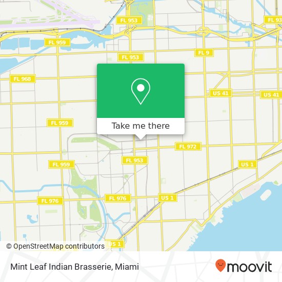Mapa de Mint Leaf Indian Brasserie