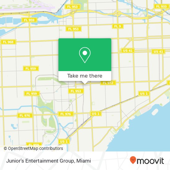 Junior's Entertainment Group map