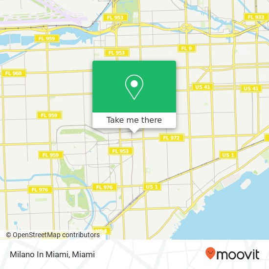 Milano In Miami map