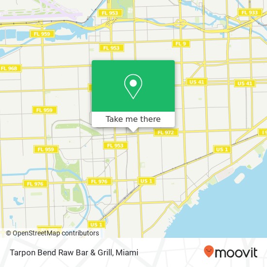 Mapa de Tarpon Bend Raw Bar & Grill