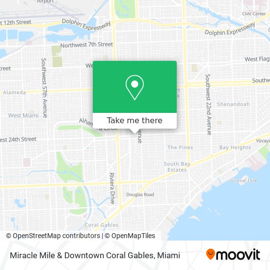 Mapa de Miracle Mile & Downtown Coral Gables