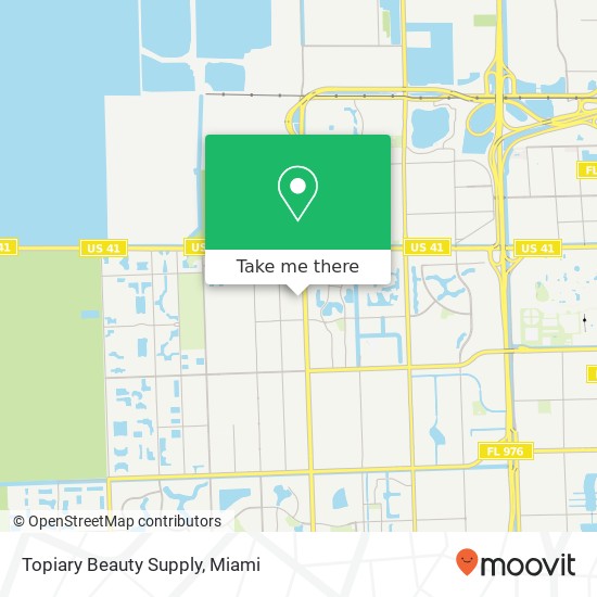 Mapa de Topiary Beauty Supply