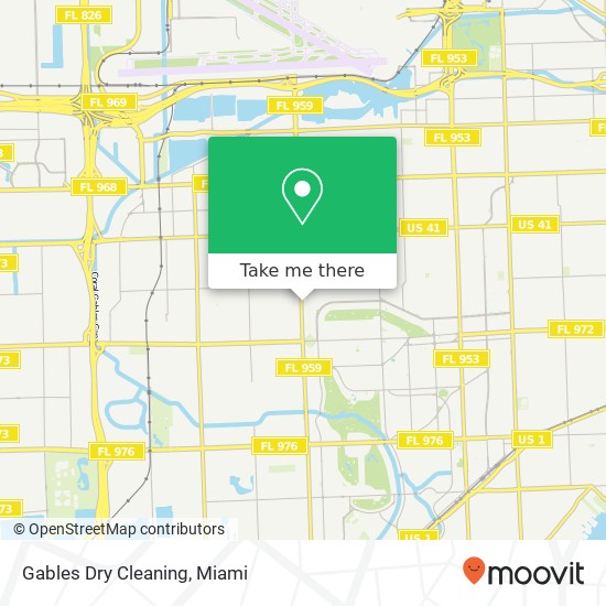 Gables Dry Cleaning map