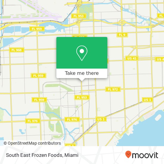 Mapa de South East Frozen Foods