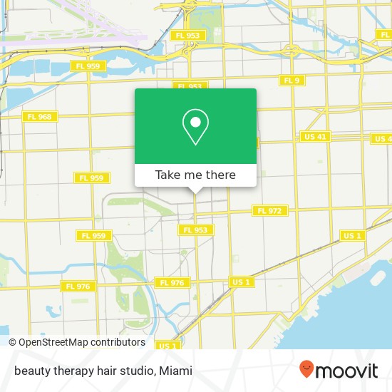 beauty therapy hair studio map