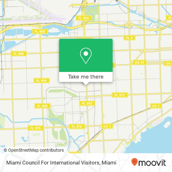 Mapa de Miami Council For International Visitors