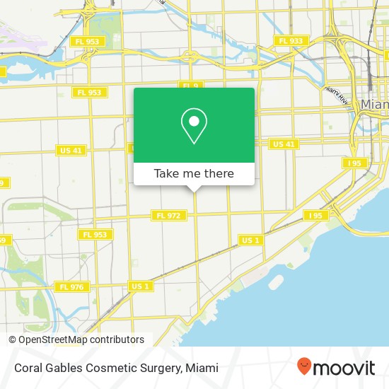 Coral Gables Cosmetic Surgery map