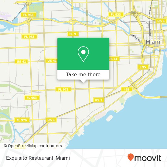 Mapa de Exquisito Restaurant