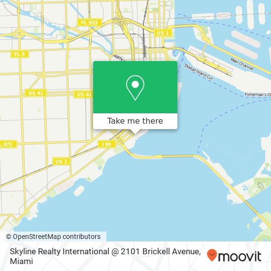 Mapa de Skyline Realty International @ 2101 Brickell Avenue