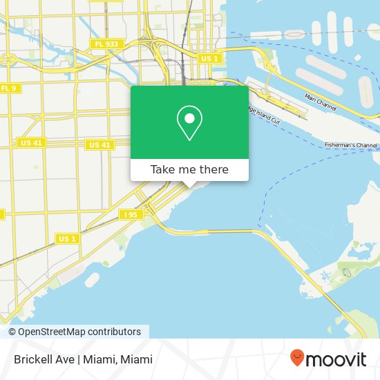 Brickell Ave | Miami map