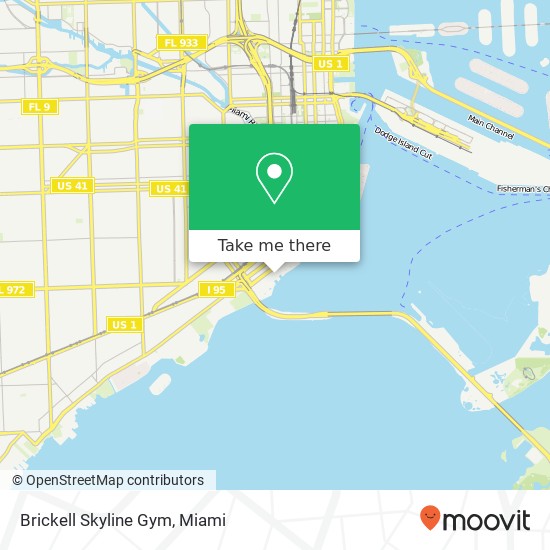 Brickell Skyline Gym map