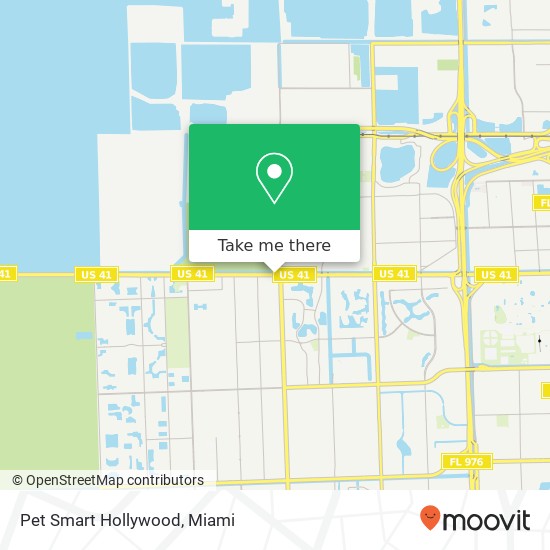 Pet Smart Hollywood map