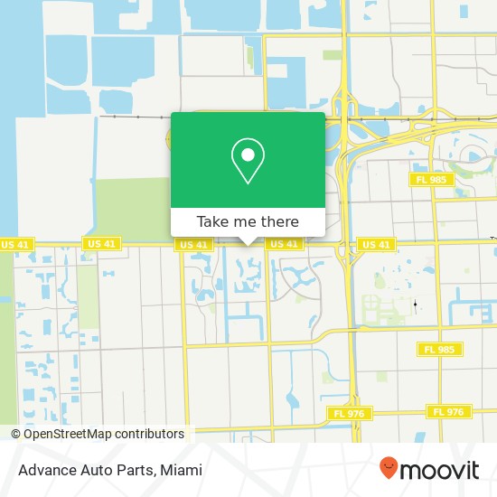 Advance Auto Parts map