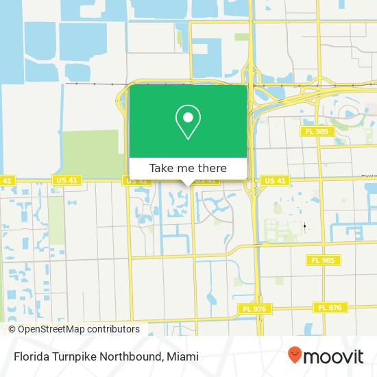 Mapa de Florida Turnpike Northbound