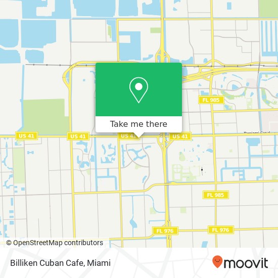 Billiken Cuban Cafe map