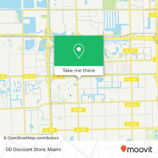 DD Discount Store map
