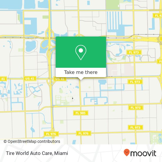 Tire World Auto Care map