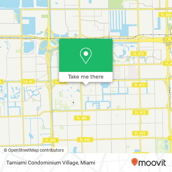 Tamiami Condominium Village map