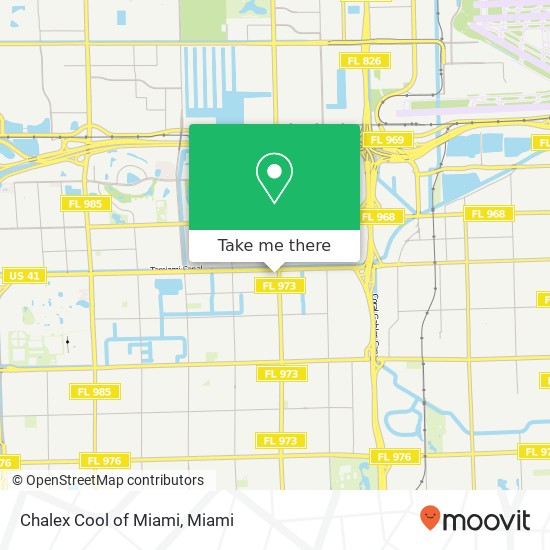 Chalex Cool of Miami map