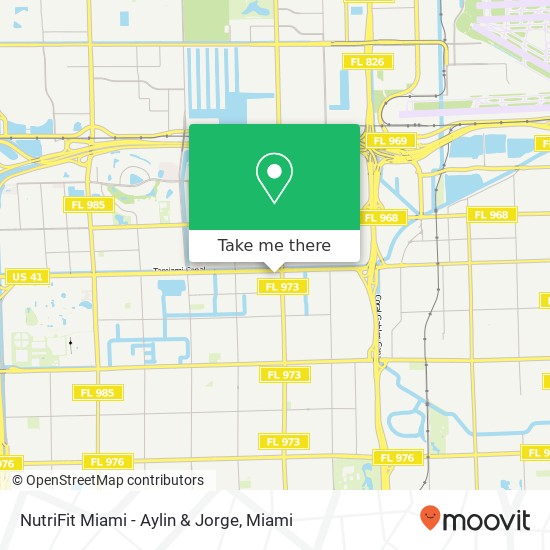 Mapa de NutriFit Miami - Aylin & Jorge