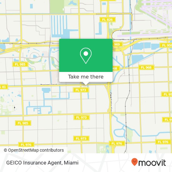 GEICO Insurance Agent map