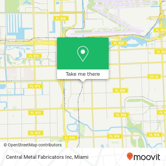 Mapa de Central Metal Fabricators Inc