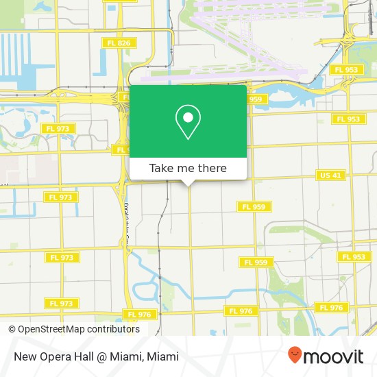 Mapa de New Opera Hall @ Miami