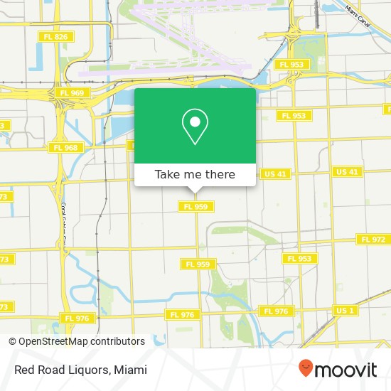 Mapa de Red Road Liquors