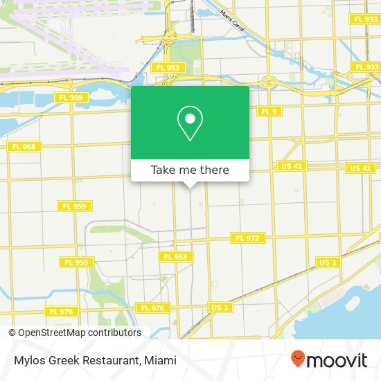 Mapa de Mylos Greek Restaurant